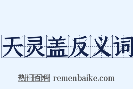 天灵盖反义词是什么意思的图片
